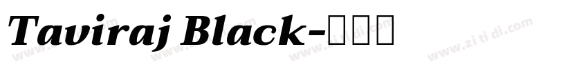 Taviraj Black字体转换